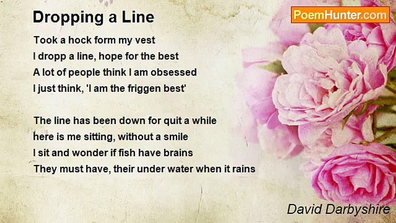 David Darbyshire - Dropping a Line