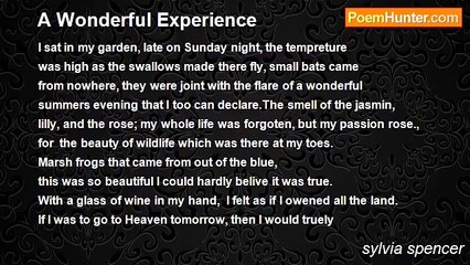 sylvia spencer - A Wonderful Experience
