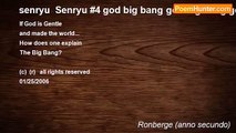 Ronberge (anno secundo) - senryu  Senryu #4 god big bang god big bang god big bang