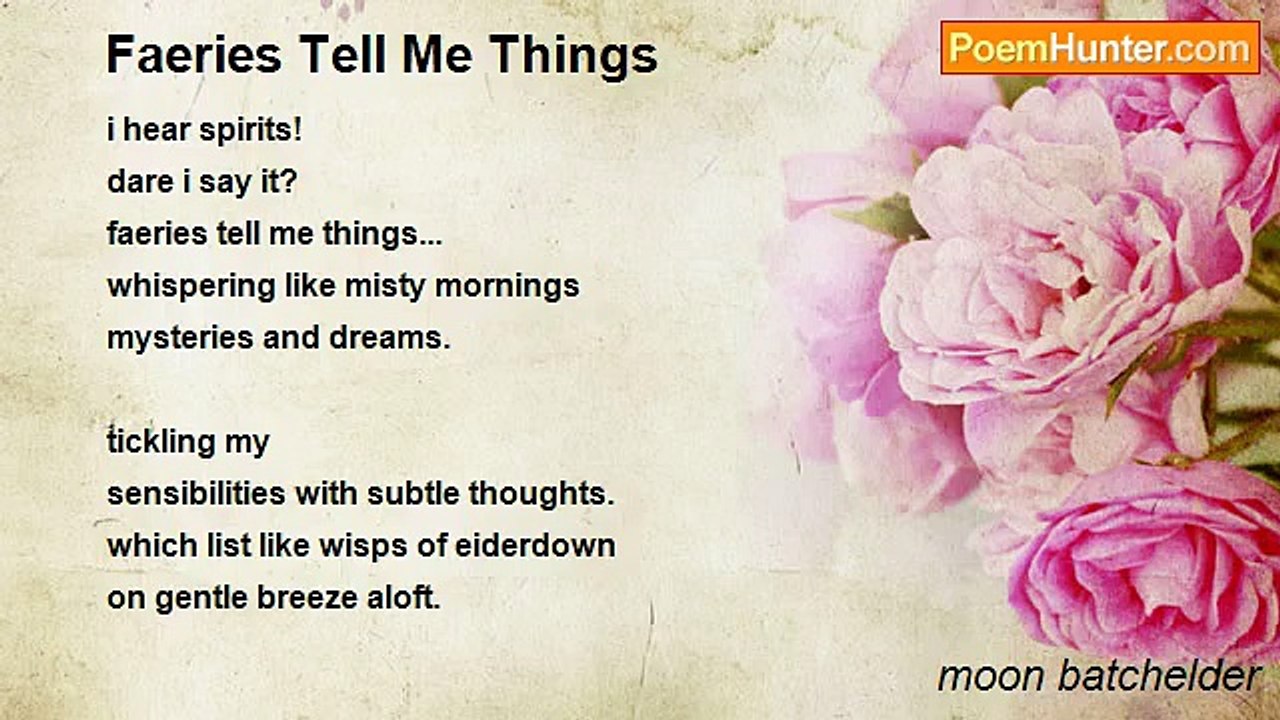 moon batchelder - Faeries Tell Me Things