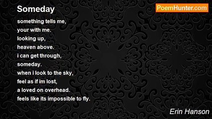 Erin Hanson - Someday