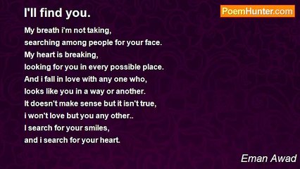 Eman Awad - I'll find you.