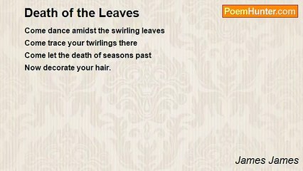 James James - Death of the Leaves