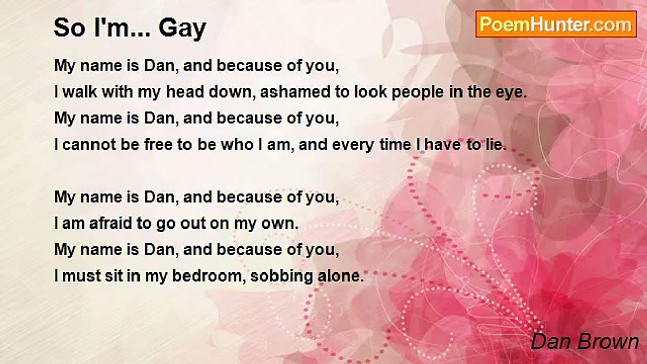 Dan Brown - So I'm... Gay