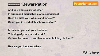 .Pd. is here - zzzzzz ‘Beware’ation