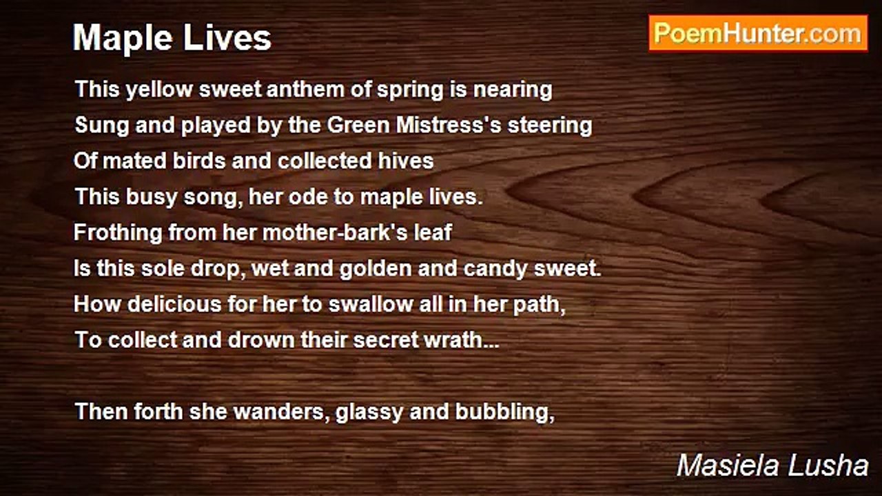 Masiela Lusha - Maple Lives