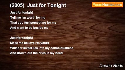 Deana Rode - (2005)  Just for Tonight