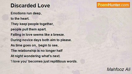 Mahfooz Ali - Discarded Love