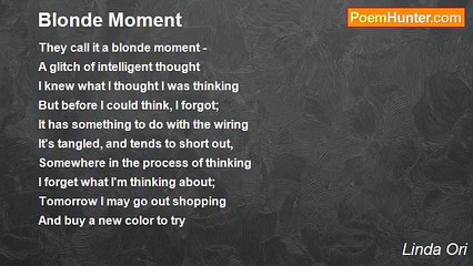 Linda Ori - Blonde Moment
