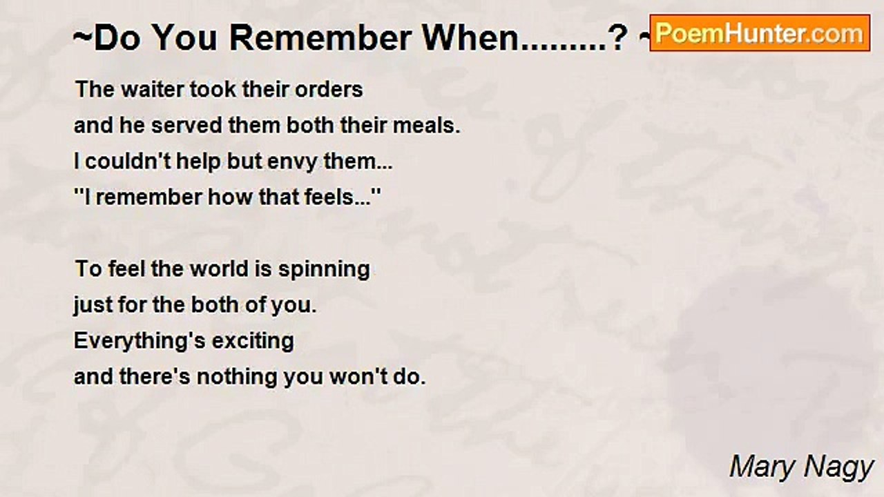 Mary Nagy - ~Do You Remember When.........? ~