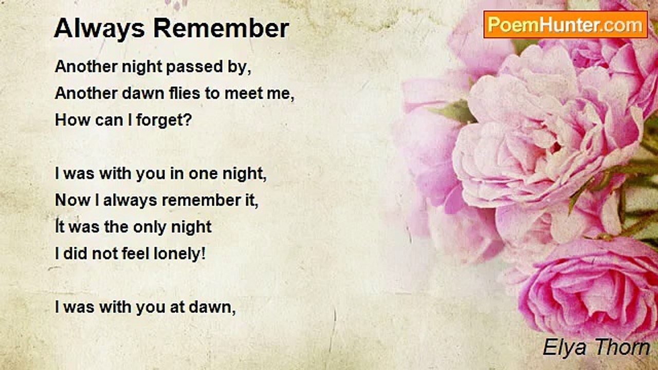 Elya Thorn - Always Remember