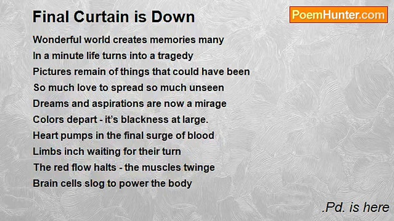 .Pd. is here - Final Curtain is Down