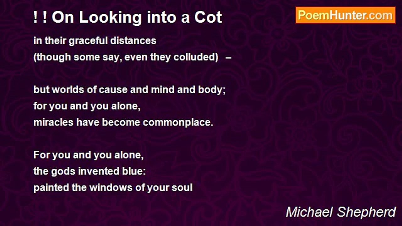 Michael Shepherd - ! ! On Looking into a Cot