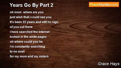 Grace Hays - Years Go By Part 2