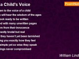 William Lindenmuth - In a Child's Voice