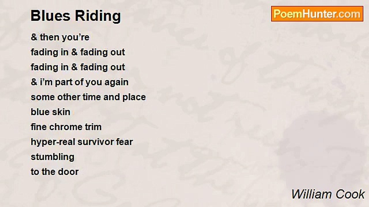 William Cook - Blues Riding