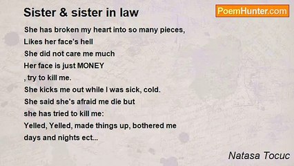 Natasa Tocuc - Sister & sister in law