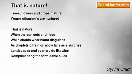 Sylvia Chidi - That is nature!