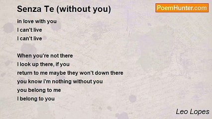 Leo Lopes - Senza Te (without you)