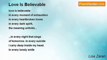 Lisa Zaran - Love Is Believable