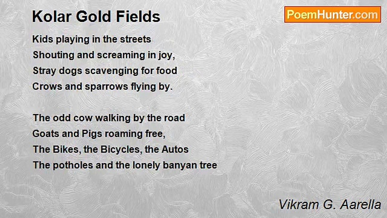 Vikram G. Aarella - Kolar Gold Fields