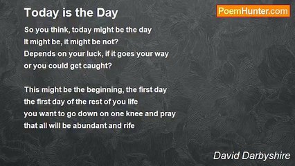 David Darbyshire - Today is the Day