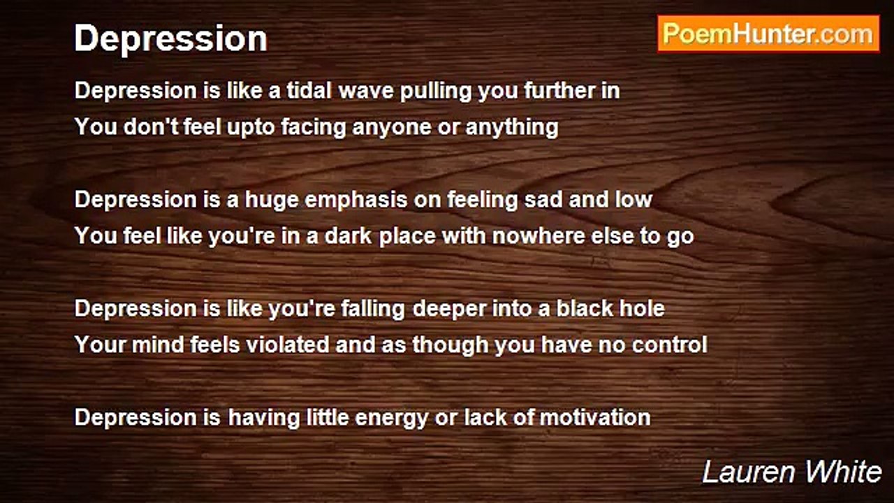 Lauren White - Depression