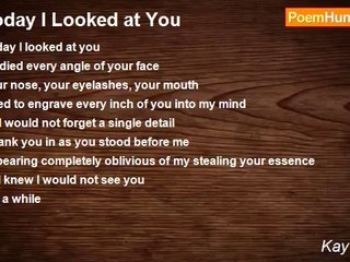 Kay Conlon - Today I Looked at You