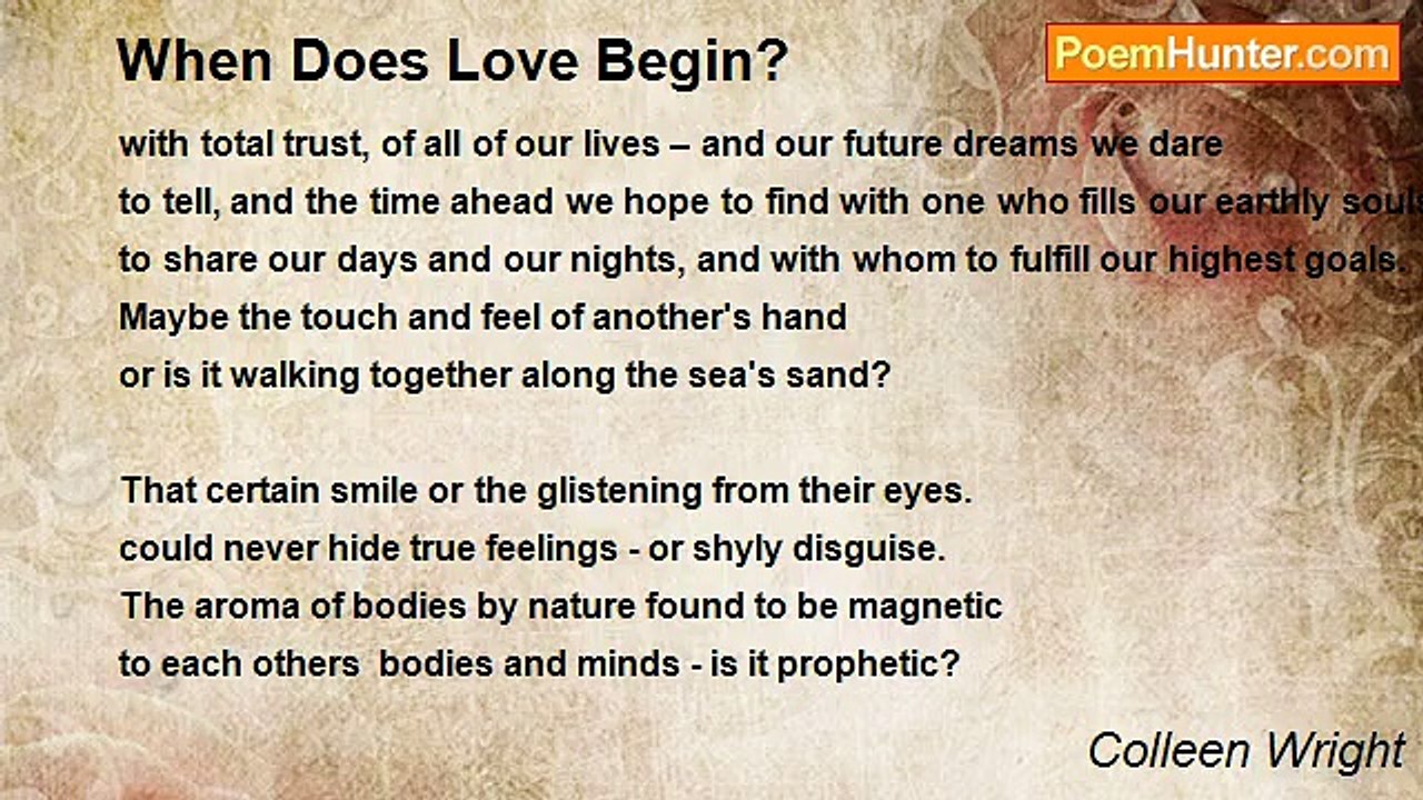 Colleen Wright - When Does Love Begin?