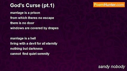 sandy nobody - God's Curse (pt.1)
