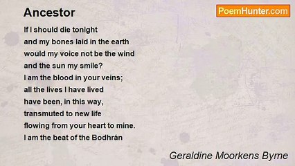 Geraldine Moorkens Byrne - Ancestor