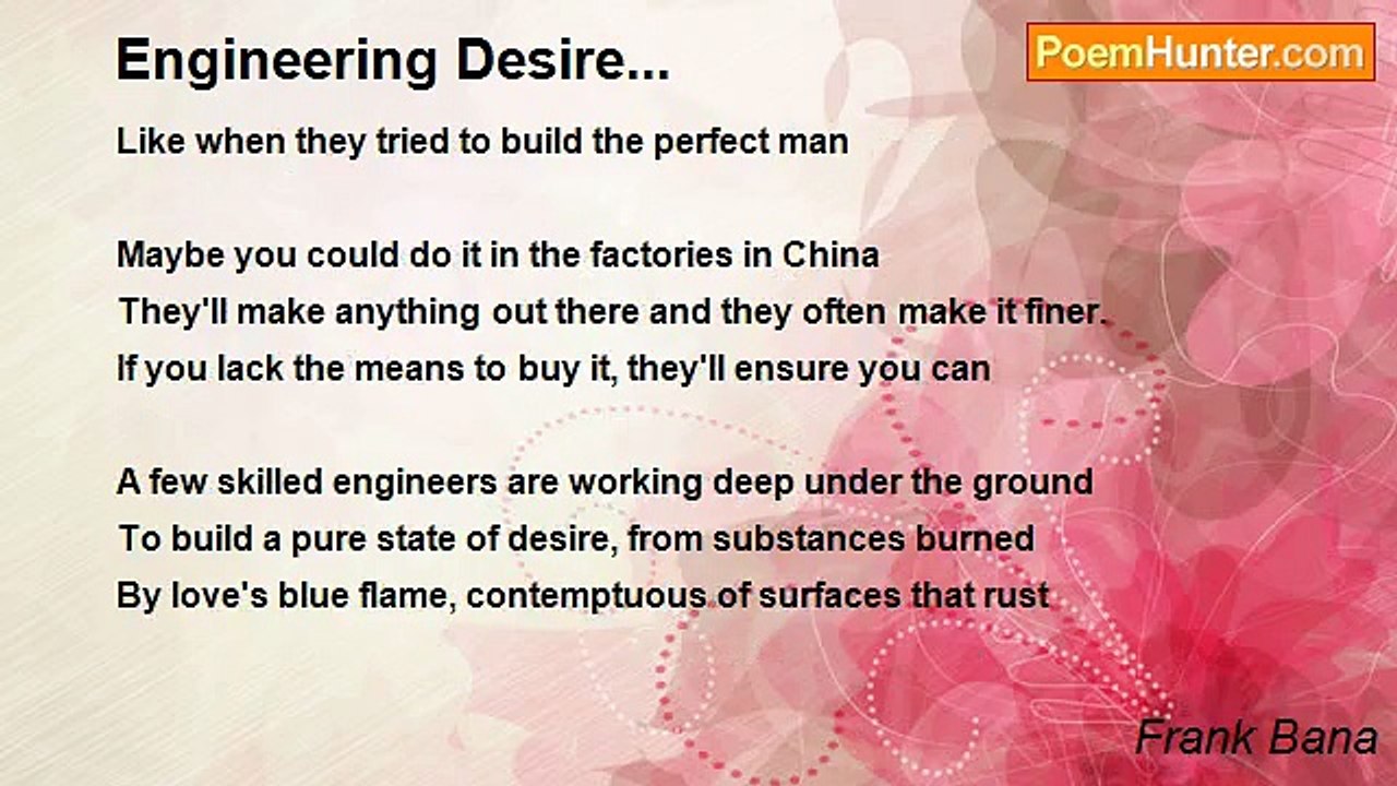 Frank Bana - Engineering Desire...