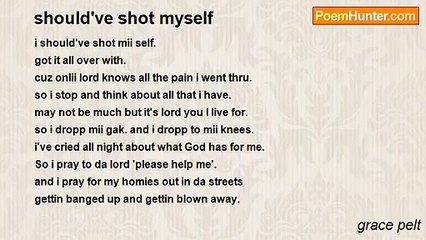 grace pelt - should've shot myself