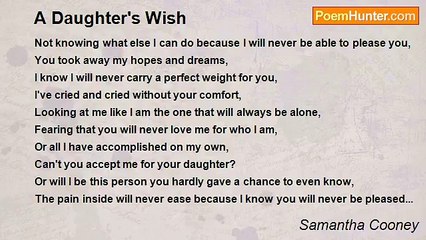 Samantha Cooney - A Daughter's Wish