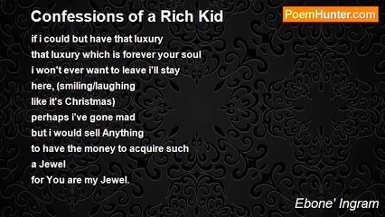 Ebone' Ingram - Confessions of a Rich Kid