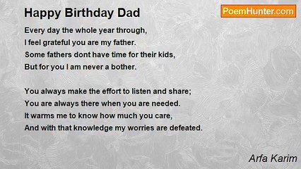 Arfa Karim - Happy Birthday Dad