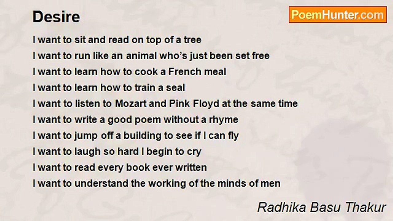 Radhika Basu Thakur - Desire