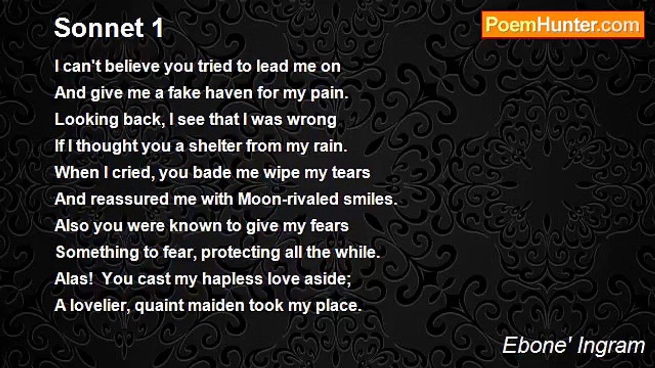 Ebone' Ingram - Sonnet 1