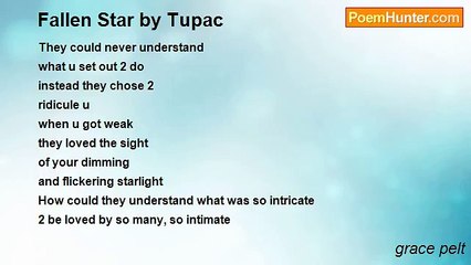 grace pelt - Fallen Star by Tupac