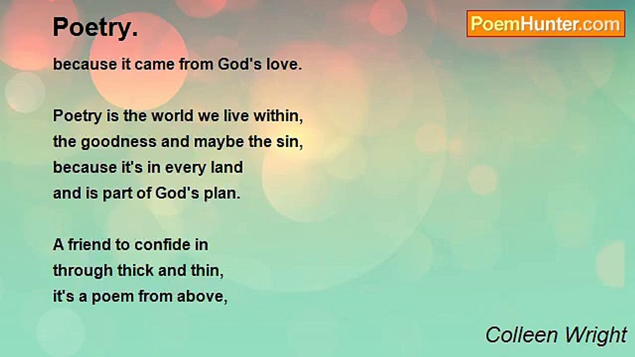Colleen Wright - Poetry.