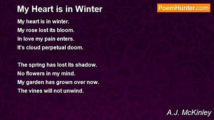 A.J. McKinley - My Heart is in Winter