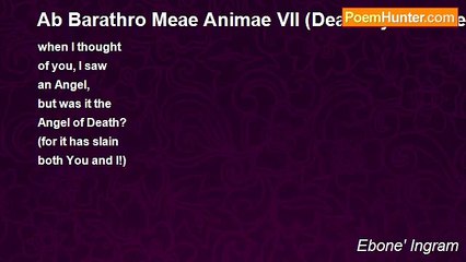 Ebone' Ingram - Ab Barathro Meae Animae VII (Death by a Heavensent)