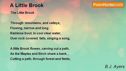 B.J. Ayers - A Little Brook