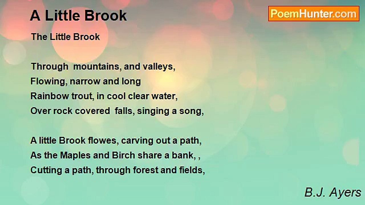 B.J. Ayers - A Little Brook