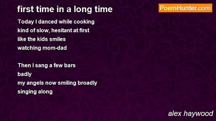 alex haywood - first time in a long time