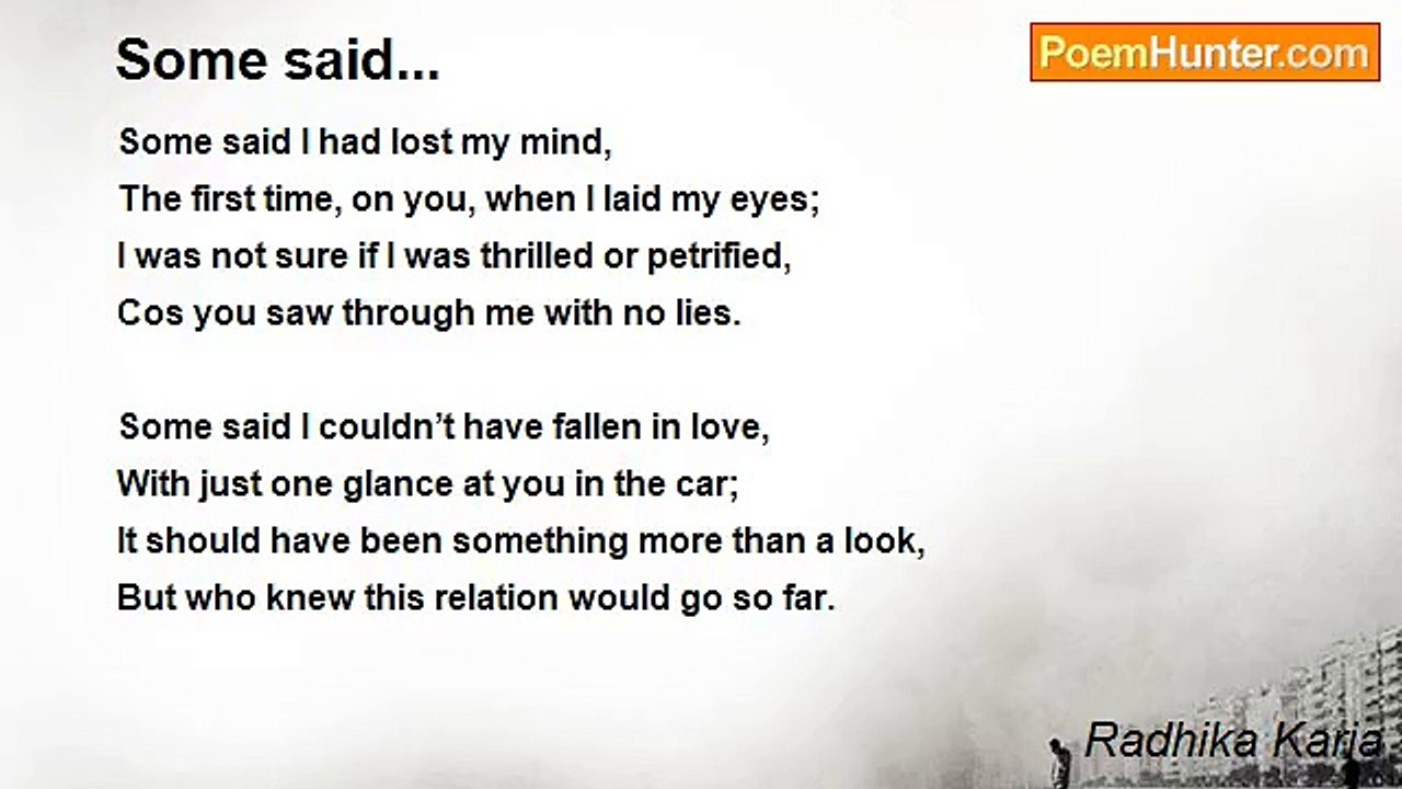 Radhika Karia - Some said...