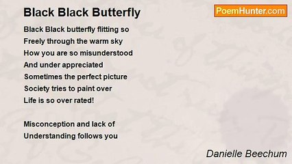 Danielle Beechum - Black Black Butterfly