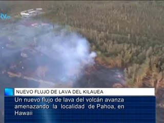 Nuevo flujo de lava del volcán Kilauea