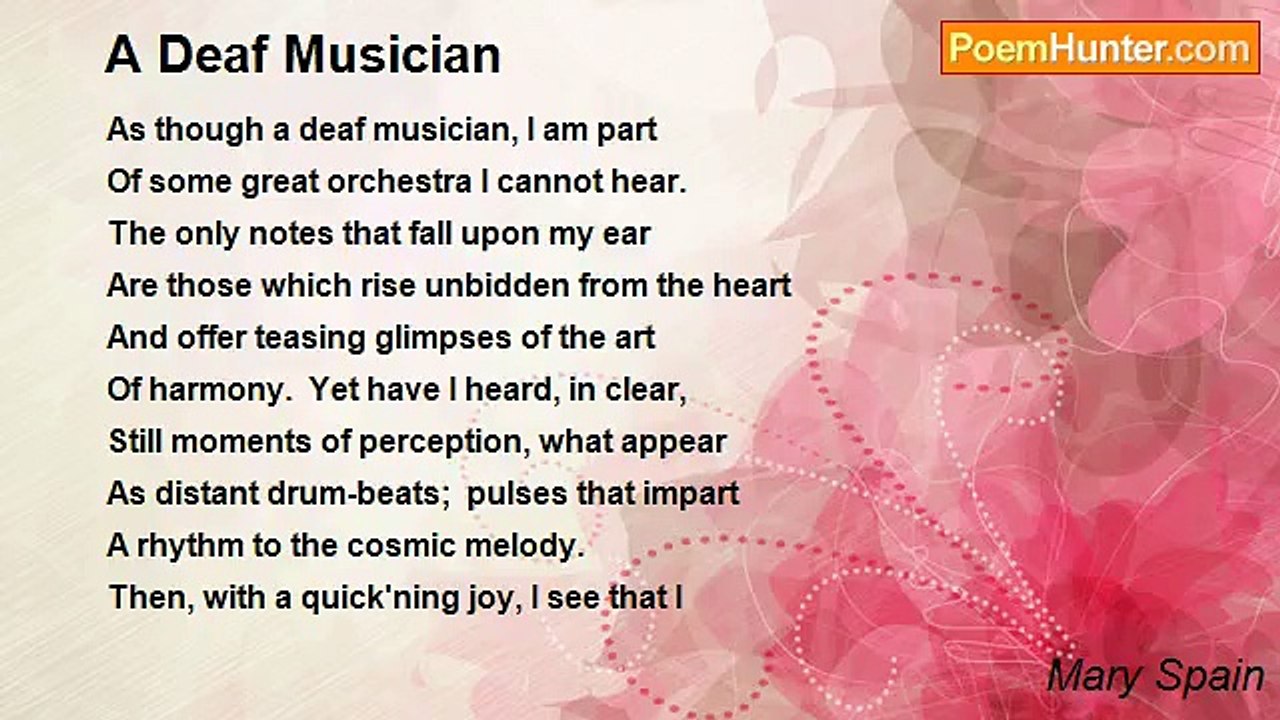 Mary Spain - A Deaf Musician