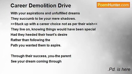 .Pd. is here - Career Demolition Drive